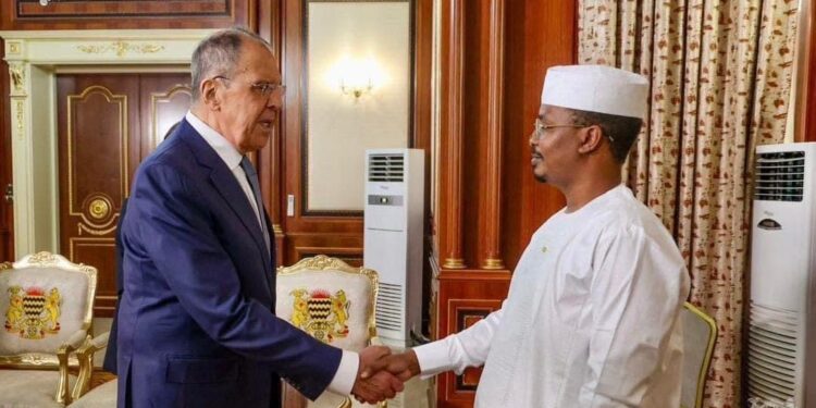 En séjour officiel au Tchad, le Chef de la diplomatie russe reçu par le Président de la République
