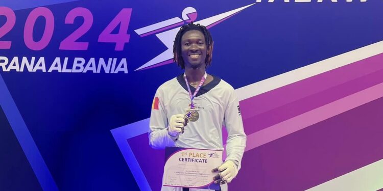 Tchad: Casimir Bétel remporte le Championnat européen des clubs de Taekwondo dans la catégorie des moins de 63 kg