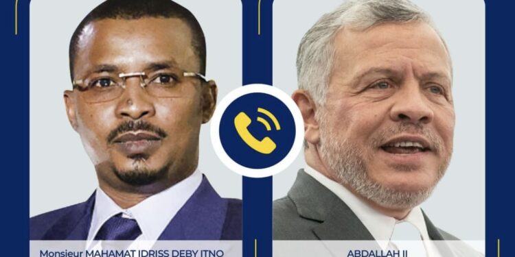 Tchad: Le Président de la République s&rsquo;est entretenu par téléphone avec le Roi de la Jordanie