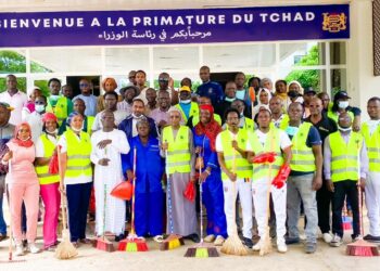 Tchad : la Coordination Nationale des Jeunes pour la Paix et le Développement au Tchad en action contre l’insalubrité.