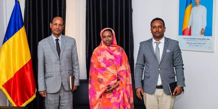 Tchad : La Ministre de l&rsquo;aviation civile reçoit une équipe d&rsquo;Éthiopian Airlines.