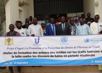 Abéché : L&rsquo;UJT et le HCDH renforcent les capacités des médias sur les Droits Humains et le discours de haine