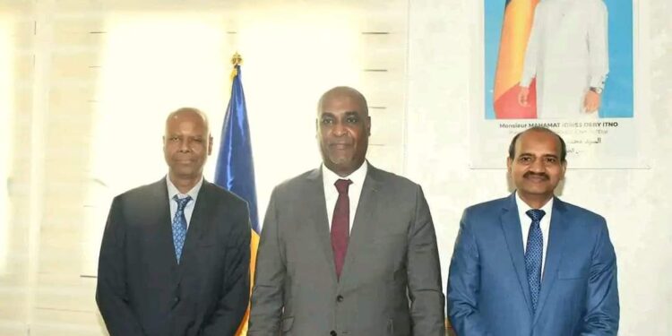 Tchad : Le ministre des infrastructures reçoit l&rsquo;ambassadeur de l&rsquo;Inde au Tchad