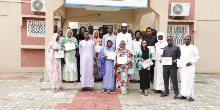 Tchad : Des membres du personnel de l’ONAPE outillés en informatique reçoivent leurs attestations de fin de formation