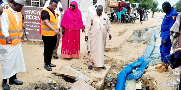 Tchad : Le Comité National de Prévention et de Gestion des Inondations supervise les travaux de drainage à N&rsquo;Djamena