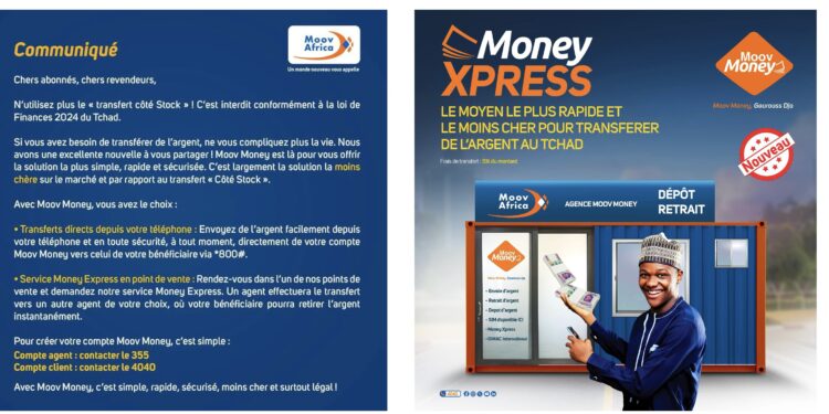 Publi : Interdiction du transfert « Côté Stock » : Moov Africa offre l’alternative Money Express