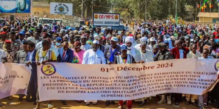 Fin de Coopération militaire Tchad – France : La population de Sarh soutient le Président