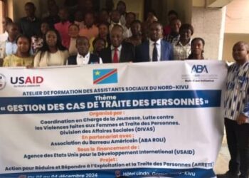 RDC : Une formation pour armer les assistants sociaux contre la traite des personnes au Nord-Kivu