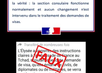 L&rsquo;ambassade de France au Tchad dénonce une tentative de désinformation