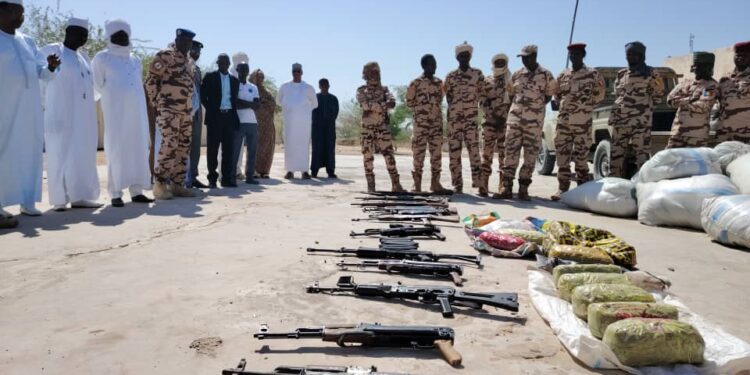 Kanem : Plusieurs armes saisies présentées et des produits illicites incinérés