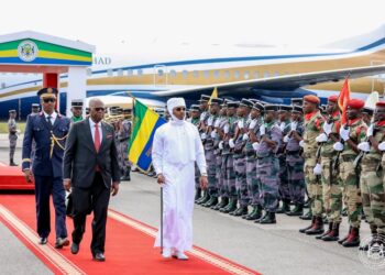 Le Chef de l&rsquo;État Tchadien séjourne au Gabon pour l&rsquo;investiture de Brice Oligui Nguema