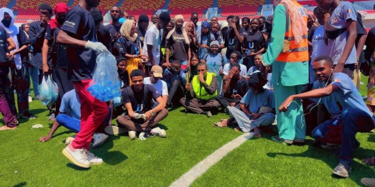 Tchad : Le ministre des sports inspecte le Stade MIDI de Mandjafa