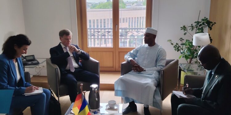 Diplomatie : Entretien entre le ministre d&rsquo;État Abdoulaye Sabre Fadoul et son homologue allemand à Bruxelles