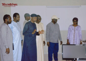 Bongor : Le Ministre Boukar Michel en visite au Centre Communautaire Multimédia de l’ADETIC