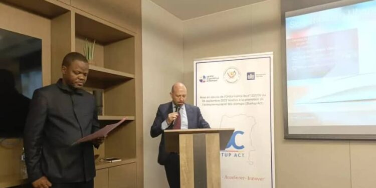 RDC : Lancement du Start-up Act, l’État, l’UE et le secteur privé unis pour booster l’entrepreneuriat