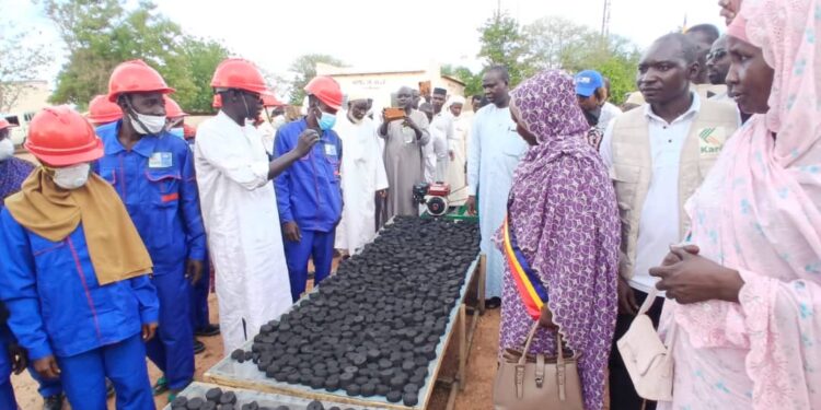 Goz-Beïda : Lancement d&rsquo;une unité de production de charbon écologique.