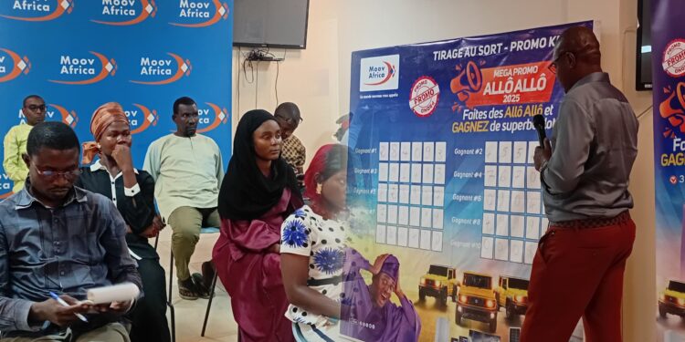 Moov Africa Tchad récompense la fidélité de ses abonnés : Premier tirage au sort réussi pour la MEGA PROMO ALLÔ ALLÔ 2025