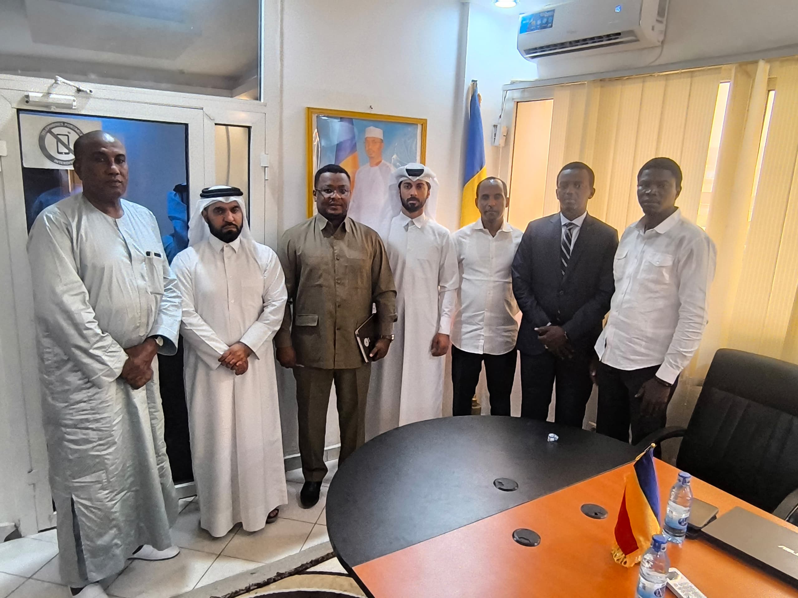 Tchad : Lutte contre les inondations, le Secrétaire général du ministère de l’Aménagement du Territoire reçoit une délégation qatarie