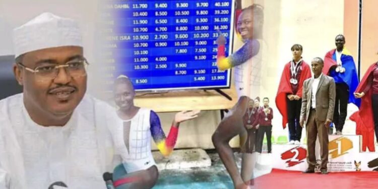 Tchad : Le Ministre des sports félicite les gymnastes ayant participé aux Jeux Africains des Sports Scolaires en Algérie.
