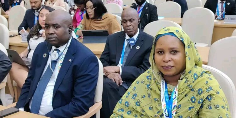 La Ministre Fatimé Aldjineh Garfa représente le Tchad à la Conférence des Pays sans Littoral au Turkménistan