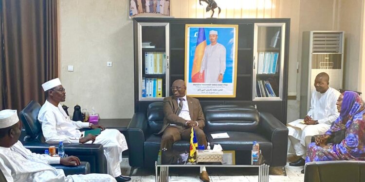 Tchad : le ministre de l’Eau et de l’Énergie reçoit en audience le président du Conseil Provincial du Hadjer-Lamis