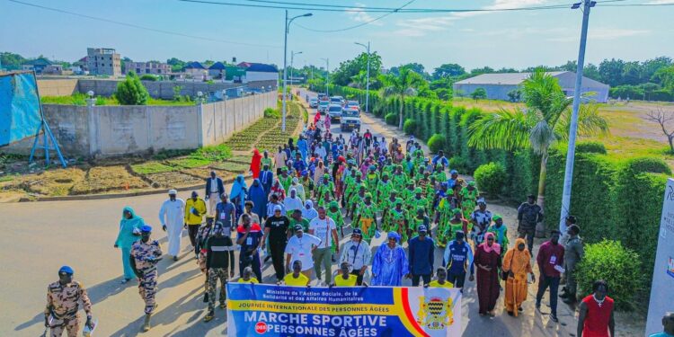 Tchad : Le ministère de l&rsquo;Action sociale organise une Marche Sportive pour Honorer les Aînés et promouvoir leur dignité à l&rsquo;occasion de la Journée internationale des personnes âgées