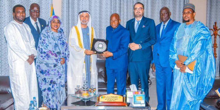 Tchad : Le Président du Conseil Global du Parlement International pour la Tolérance et la Paix reçu par le Médiateur de la République