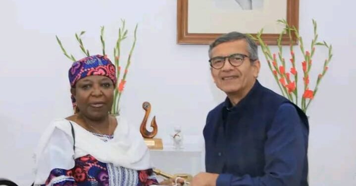 L’Ambassadrice du Tchad en Inde reçue par le Secrétaire à la Défense indien pour renforcer la coopération bilatérale