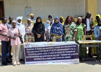 N&rsquo;djamena : La Maison de la Femme donne des machines à coudre aux survivantes des VBG.