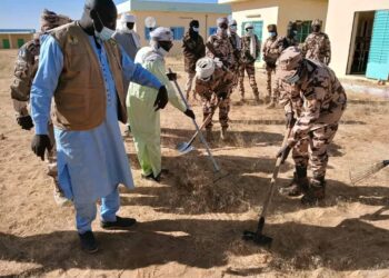 Tchad : À Bahaï, forces de sécurité et autorités locales donnent un coup de balai pour renforcer l’hygiène dans l’hôpital du district