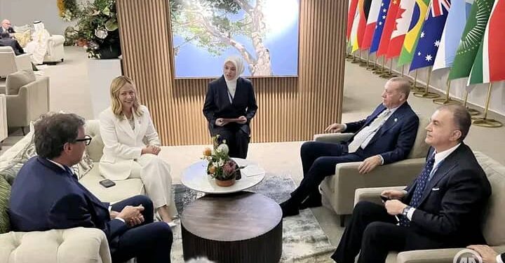Coopération Turquie – Italie : Erdogan et Meloni scellent un partenariat stratégique au sommet du G20