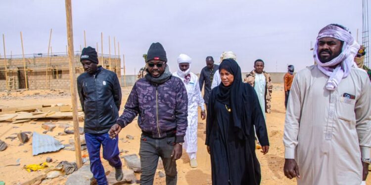 ​Mourdi : L’honorable Amina Tidjani Yaya au cœur du chantier de l’hôpital de district