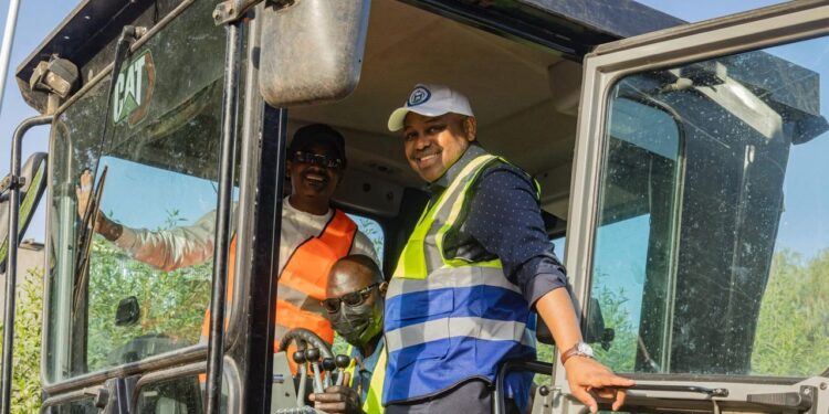 N&rsquo;djamena : La Mairie Centrale procède au nivellement et au reprofilage des rues du 4ème arrondissement.