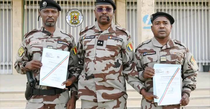 Tchad : Deux officiers de la Police de proximité honorés pour leur engagement exemplaire au service de la sécurité publique