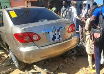 N&rsquo;djamena : Un conducteur perd contrôle et percute plusieurs installations