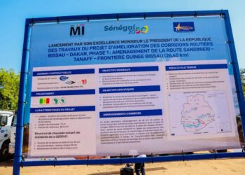 Sénégal : Lancement des travaux d&rsquo;aménagement de la route Sandiniéry – Tanaff – Frontière Guinée-Bissau