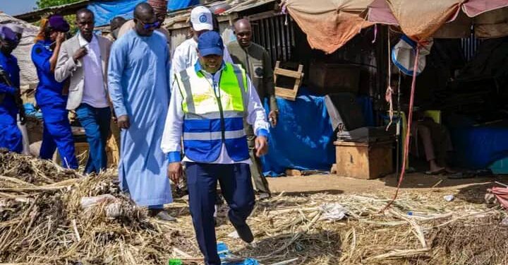 N&rsquo;Djaména : Le maire Senoussi Hassana Abdoulaye au chevet du marché Taradona