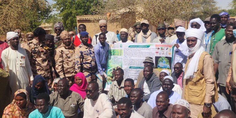 ​Ouaddaï : La Garde Forestière sensibilise les réfugiés de Farchana à la protection de l&rsquo;environnement