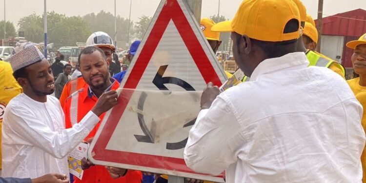 ​N&rsquo;Djaména : L&rsquo;ONASER renforce la sécurité routière au rond-point de Farcha