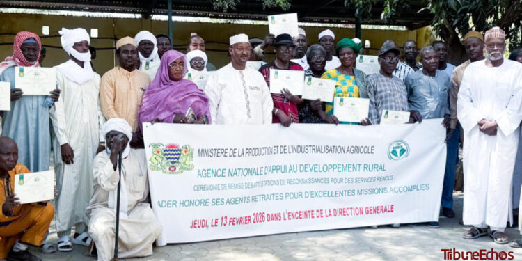 Tchad : L&rsquo;ANADER honore 33 de ses agents retraités