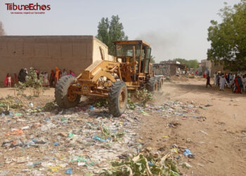 N&rsquo;Djamena : Les travaux d&rsquo;aménagement des voies se poursuivent au quartier Allaya dans le 1er arrondissement