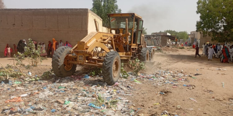 N&rsquo;Djamena : Les travaux d&rsquo;aménagement des voies se poursuivent au quartier Allaya dans le 1er arrondissement