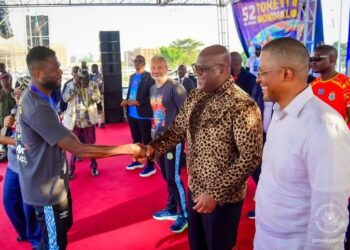 RDC : Les Léopards reçus en héros au Palais du Peuple après leur qualification historique