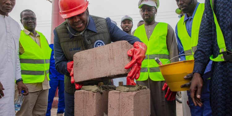 N&rsquo;Djaména : lancement des travaux de réhabilitation du rond-point à double voie