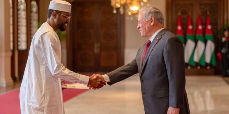 Diplomatie : Le nouveau Ambassadeur du Tchad en Jordanie présente ses lettres de créance