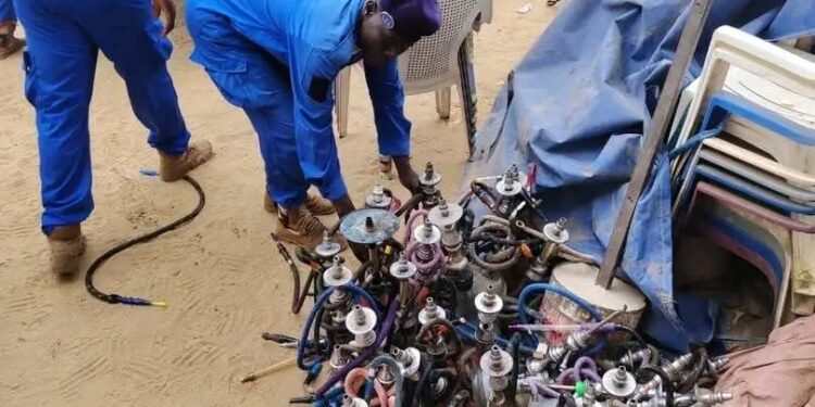 N’Djaména : la mairie saisit une importante quantité de chicha lors d’une opération de contrôle