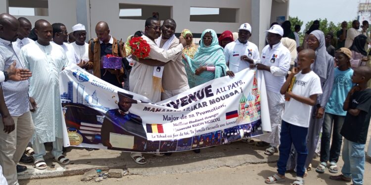 Tchad : Le diplômé Mahamat Abakar Moussa accueilli à N&rsquo;Djamena après son parcours en Russie