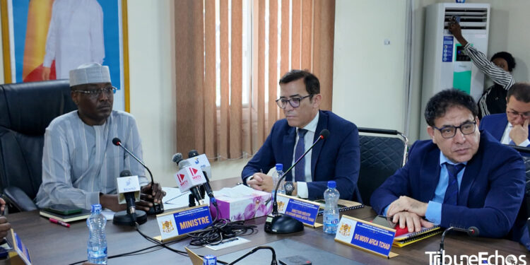 Tchad : Le Ministre des télécommunications reçoit le patron de Maroc Télécom