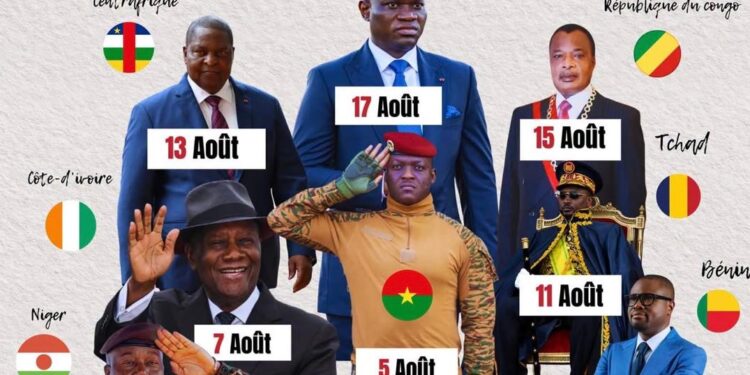 Afrique : le mois d&rsquo;août, symbole des indépendances de 1960