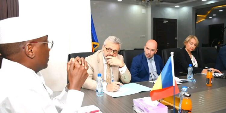 Coopération : le ministre Haliki Choua Mahamat échange avec les partenaires européens et diplomatiques sur les priorités technologiques du Tchad